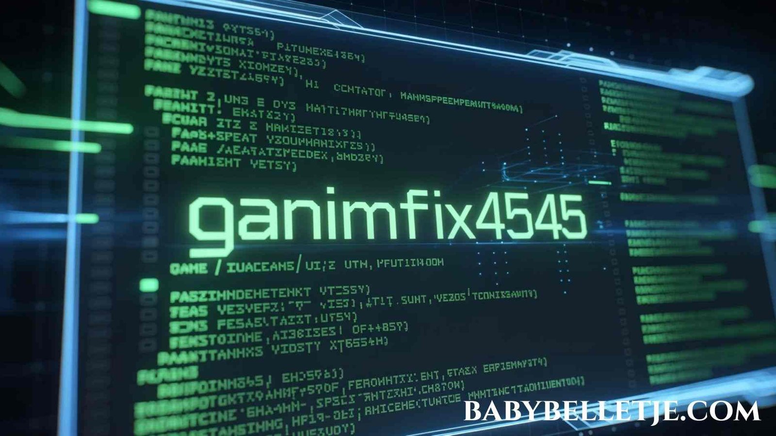 About Ganimfix4545 Code
