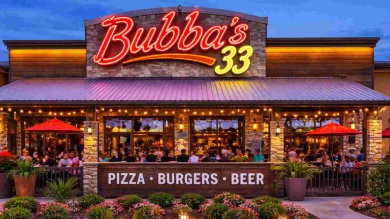 Bubbas 33 Menu Nutritional Information
